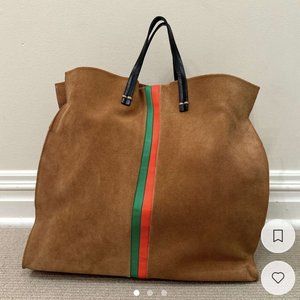 CLARE V Suede TOTEBAG